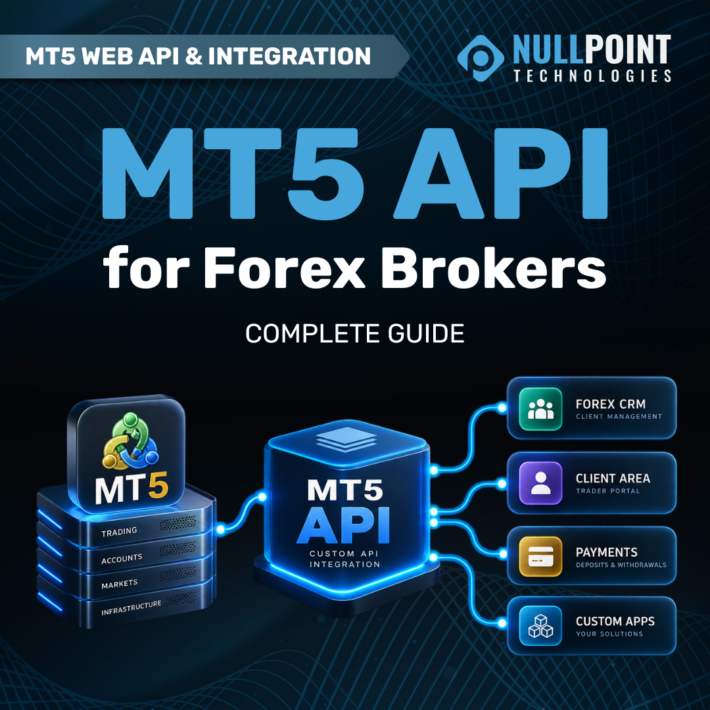 MT5 API for Forex brokers connecting MetaTrader 5 with Forex CRM, Client Area, payments and custom brokerage applications